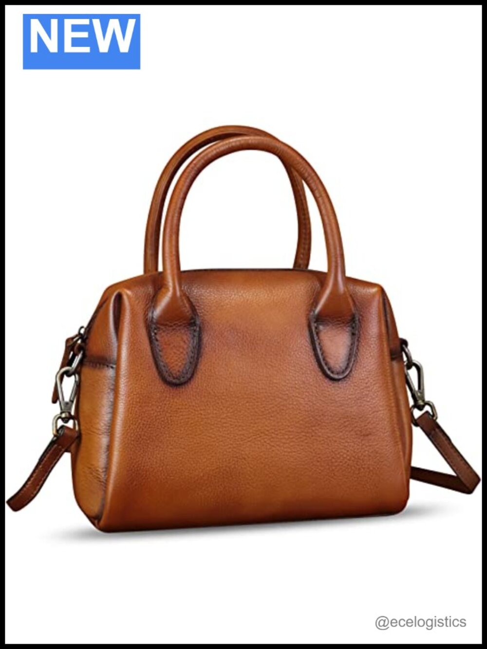 Genuine Leather Hobo Satchel Handbag Top Handle Crossbody Retro Purse